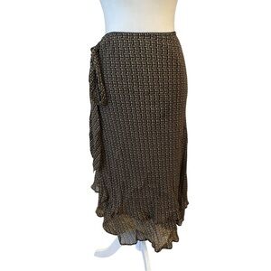 Style Co. Womens Vintage Y2k Crepe Style Brown Skirt